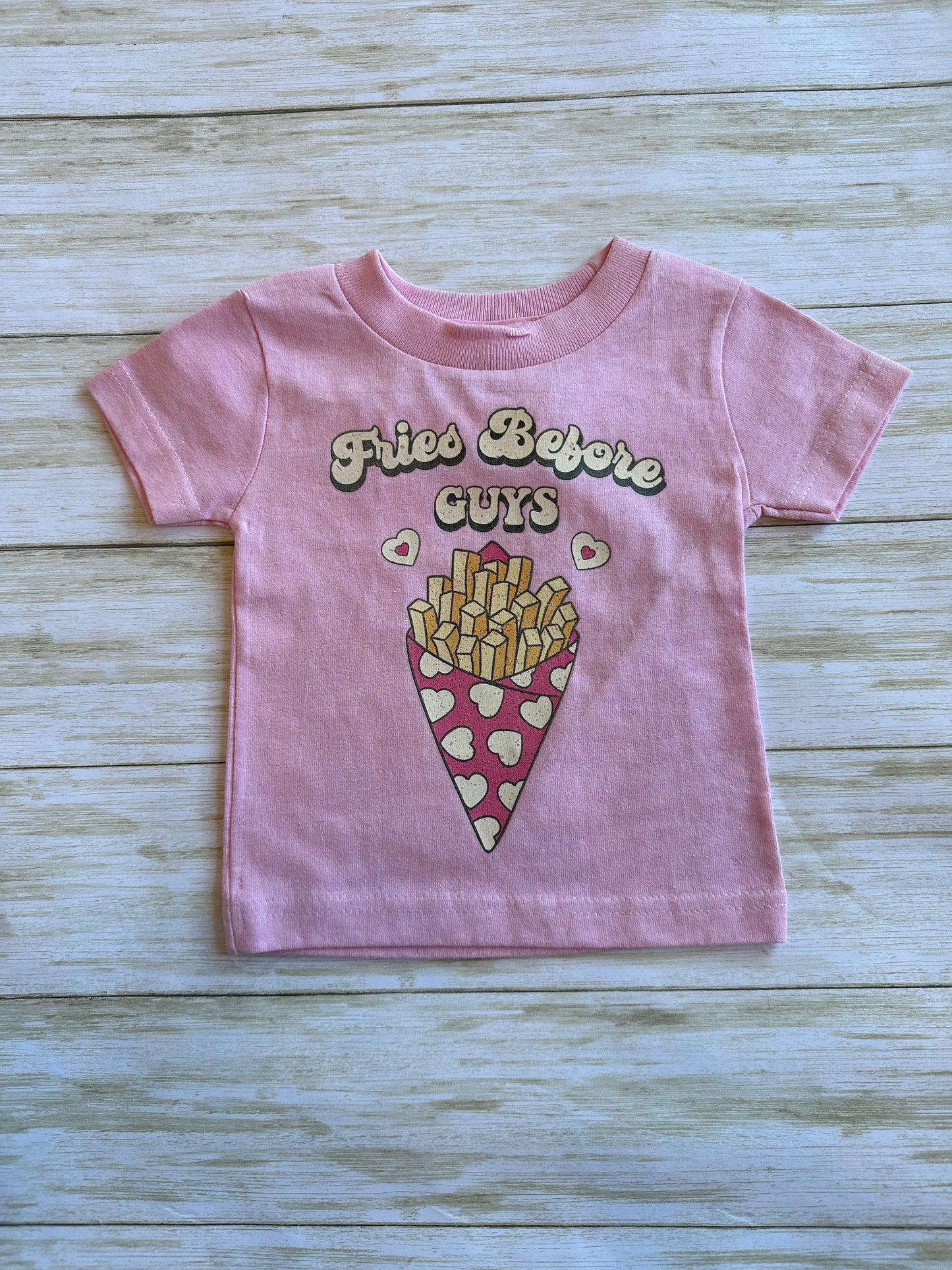 Youth Fries Before Guys Tee