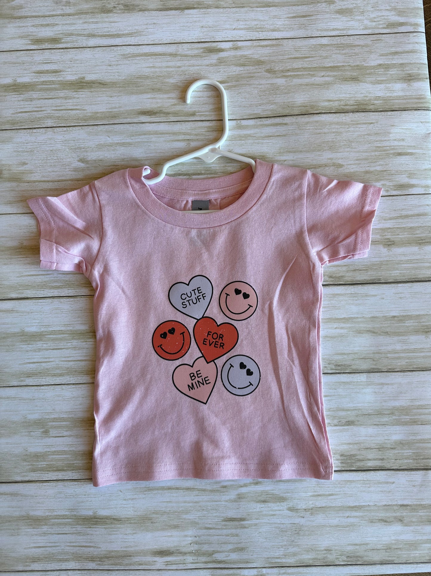 Toddlers Candy Hearts Retro Tee
