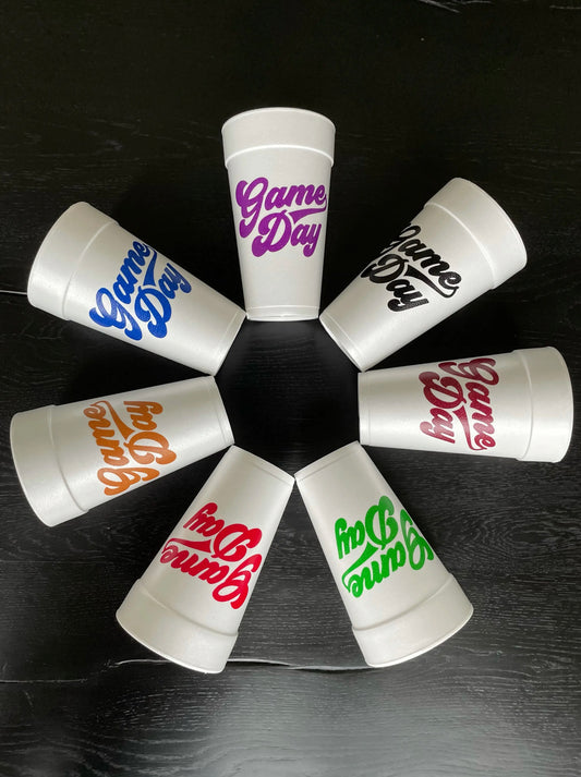 Game Day Foam Cups