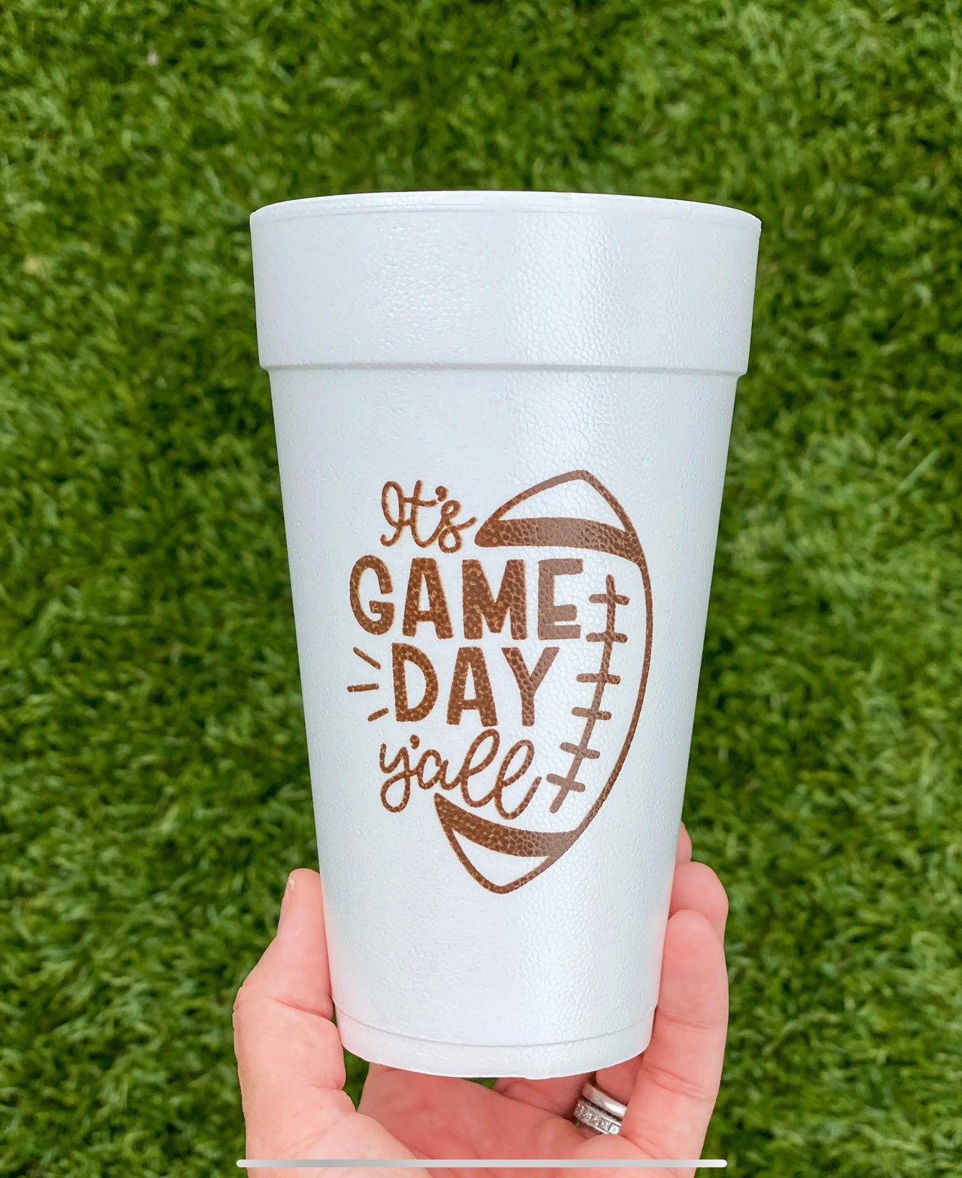 It's Game Day Y'all Foam Cups