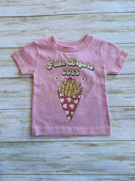 Youth Fries Before Guys Tee