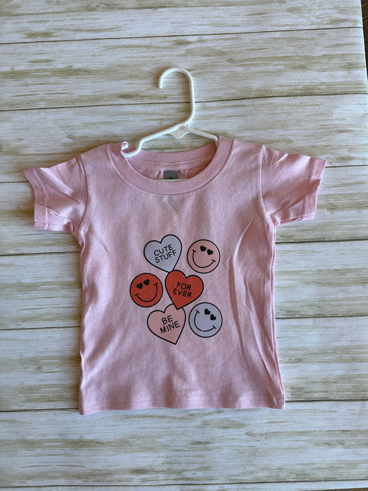 Toddlers Candy Hearts Retro Tee
