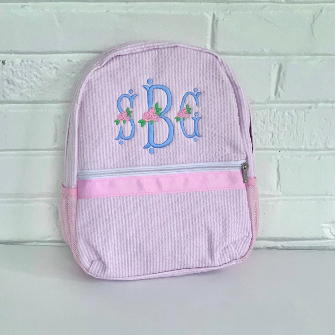 Seersucker Toddler Size Backpack