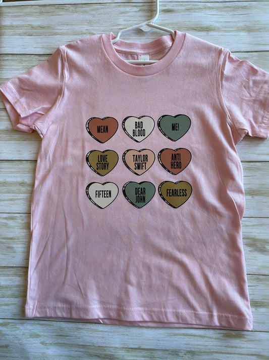 Kids Taylor Candy Hearts Tee