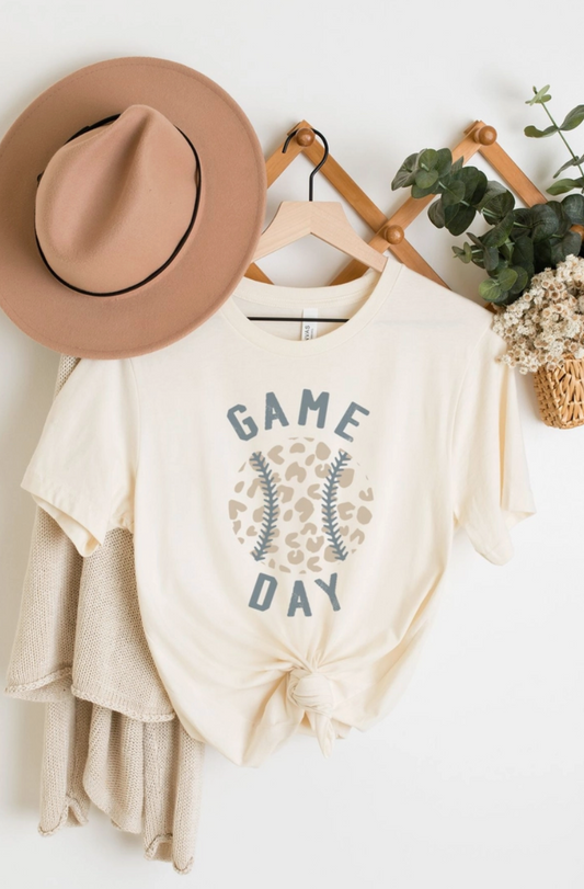 Game Day Leopard Graphic Tee