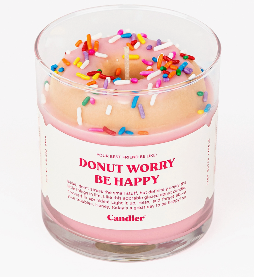 Donut Worry Candle