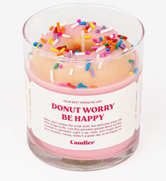 Donut Worry Candle