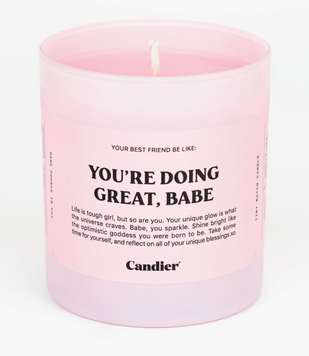 You're Doing Great Candle