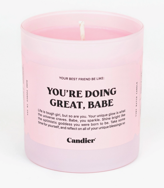 You're Doing Great Candle