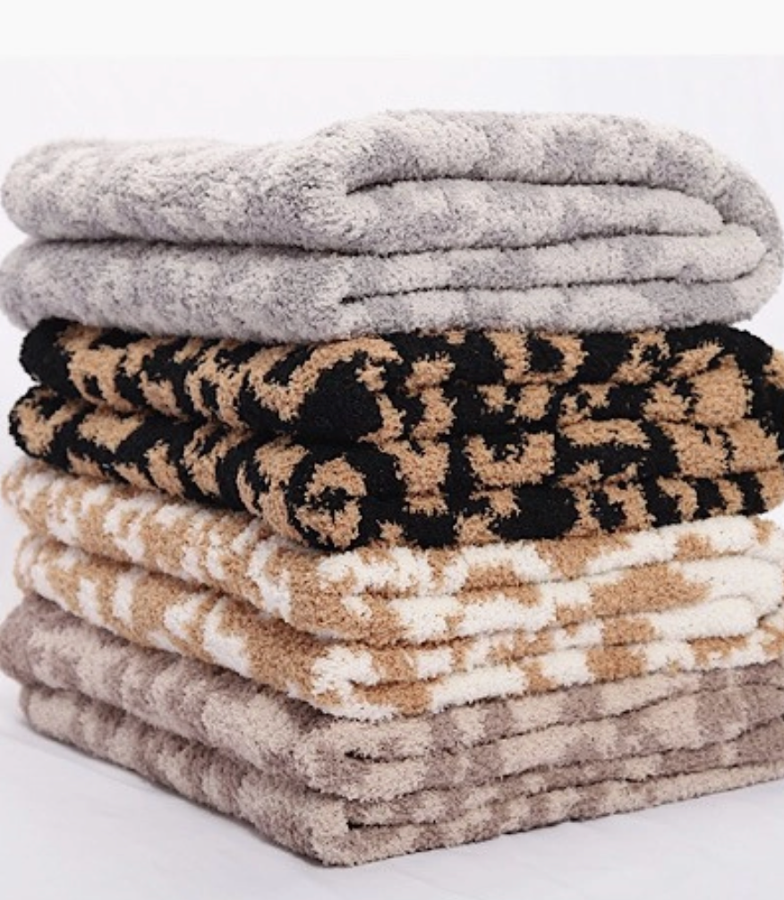 Leopard Print Throw Blanket