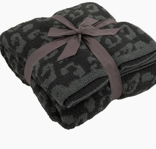 Leopard Print Throw Blanket