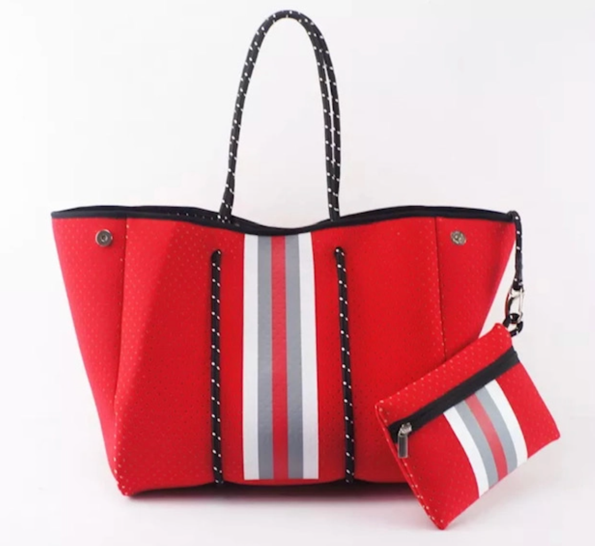 Neoprene Tote Red