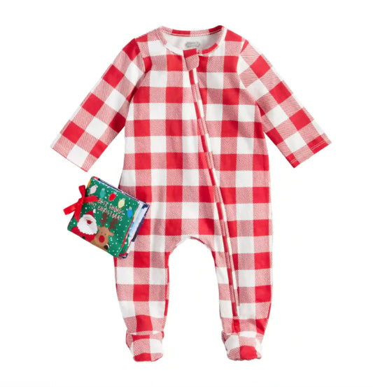 Plaid Christmas Sleeper + Book