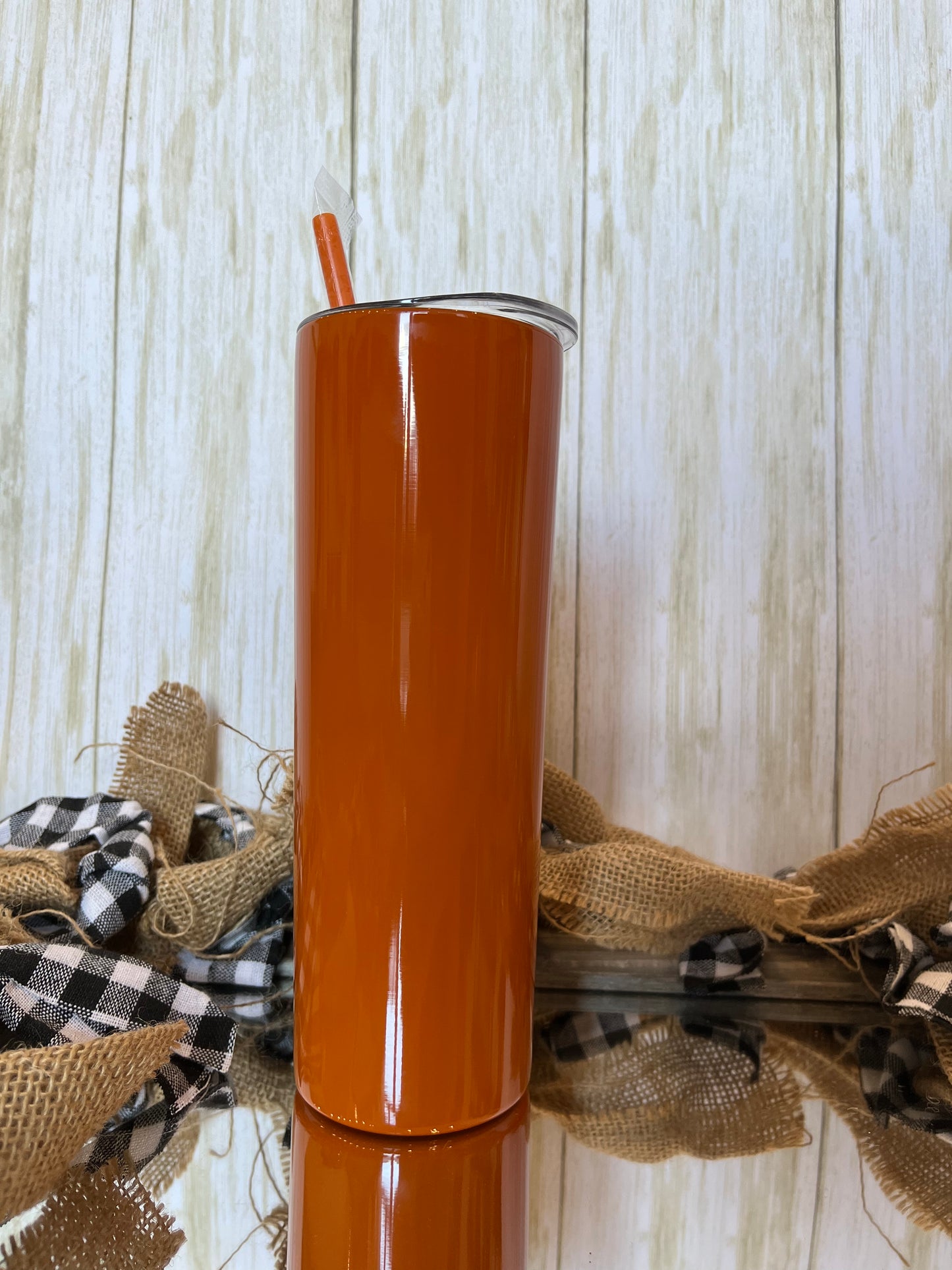 Glitter Skinny Tumbler with Straw