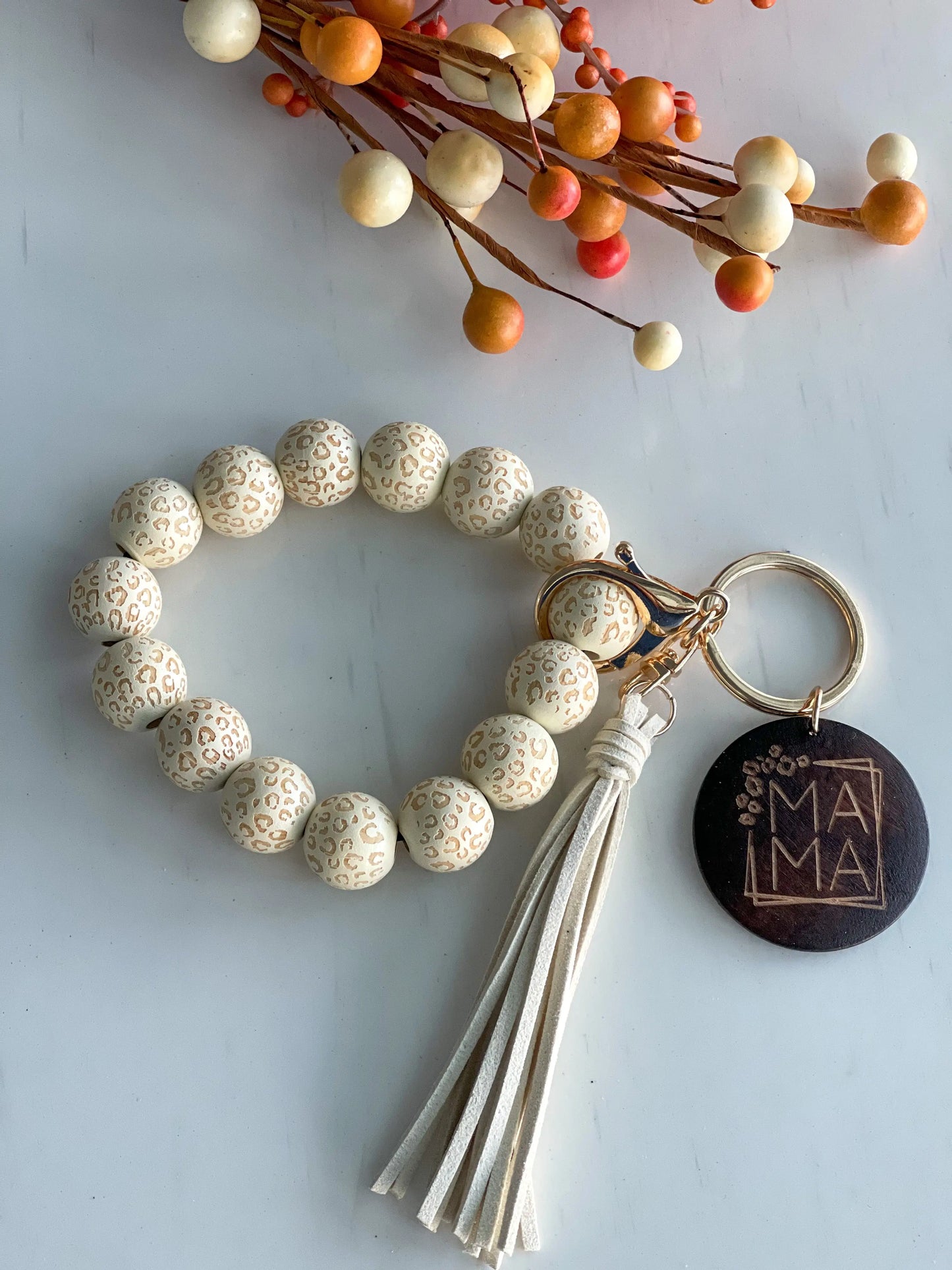 Mama Wristlet Keychain